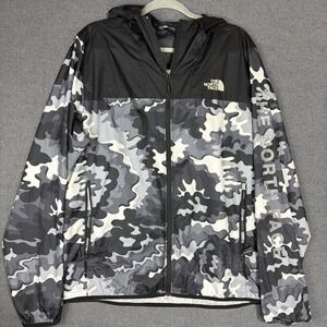 The North Face Camouflage Hooded Jacket Men's Large Wind Wall Windbreaker
